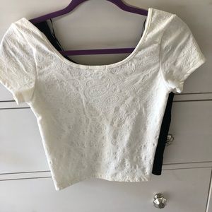 Bundle of Black and white crop tops